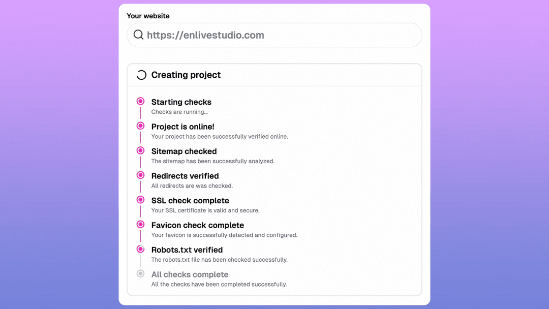 Step 1 - Website Analysis & Audit